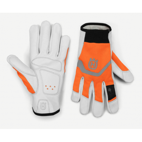 Husqvarna Functional Light Comfort – Rękawice ochronne skórzane, rozmiar 10