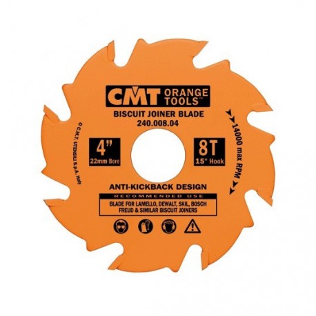 CMT Frez do lamelek 100×22 mm, 8Z - 240.008.04